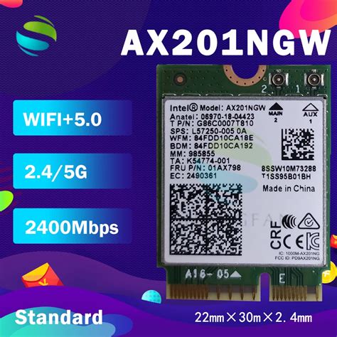 Carte R Seau Wi Fi Intel Ax Bluetooth Ghz Gbps