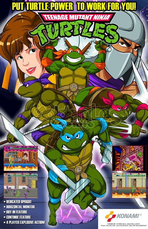 Tmnt Arcade Flyer Free Version By Shayeragal Teenage Mutant Ninja