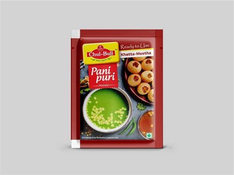 Chul Bull Panipuri Masala Pani Puri Mix Khatta Mitha Packaging Size