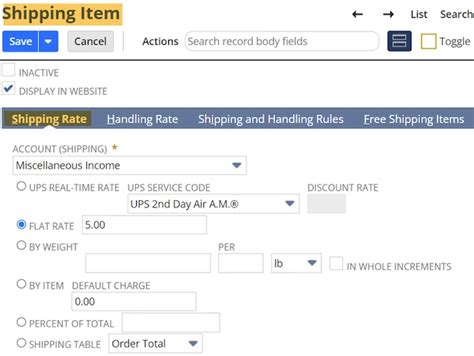 NetSuite Shipping Items Setup Tutorial Anchor Group