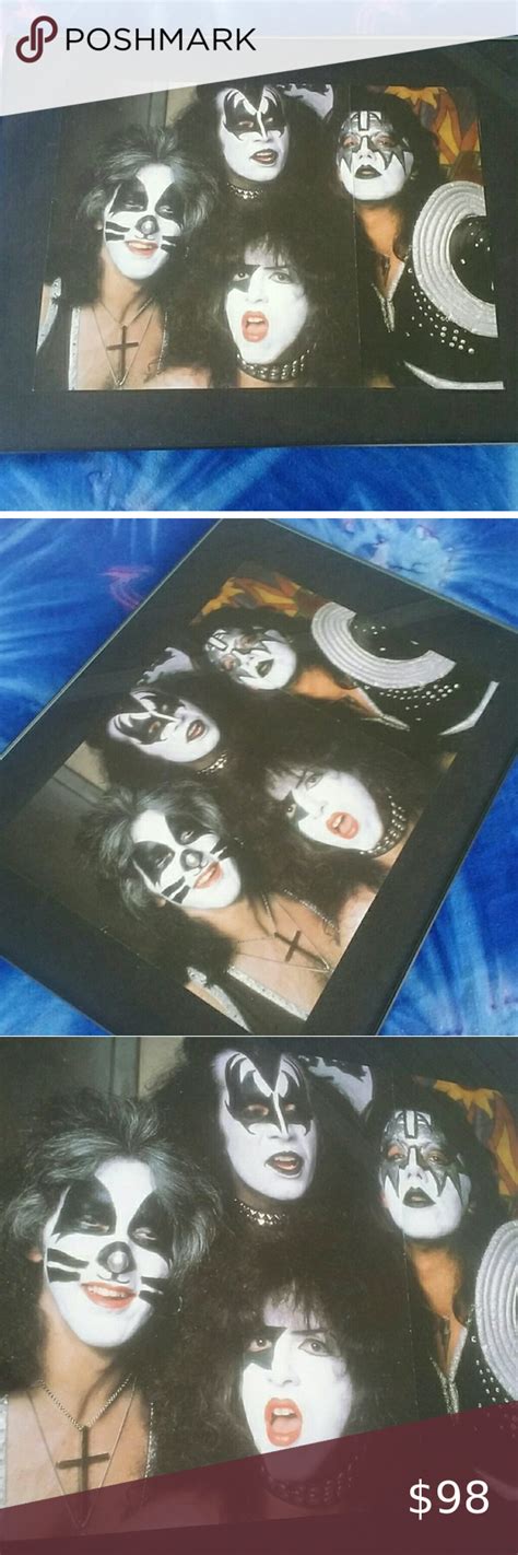 1970s Kiss Band Framed Vintage Destroyer Era Kiss Band Band Vintage