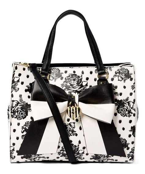 Take A Look At This Betsey Johnson Black And White Floral Bag In A Bag