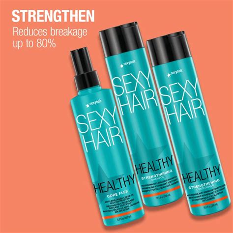 Healthy Sexy Hair Strengthening Nourishing Anti Breakage Shampoo Sexyhair Concepts Cosmoprof