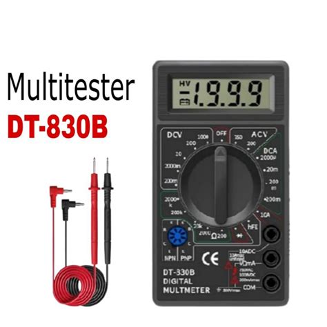 Jual Multitester Digital DT830B Digital Multimeter DT 830B Shopee