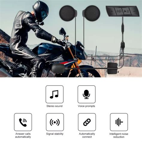 Broleo Casque De Moto Appels Mains Libres Longue Dur E De Veille Eur