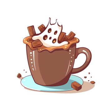 Cup Of Hot Chocolate Sticker Clipart Chocolate Hot Drink In The Cup