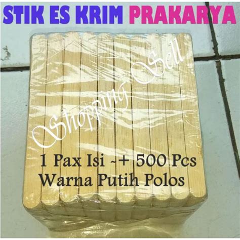 Jual STIK Kayu Prakarya Stik Es Krim Kerajinan Tangan Murah Meriah