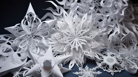 Paper Snowflakes Large Arrangement Of Made From Backgrounds | JPG Free ...