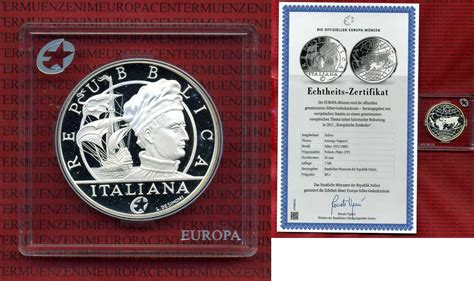 10 Euro Silber Gedenkmünze Italien 10 Euro 2011 Silber Gedenkmünze