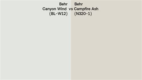 Behr Canyon Wind Vs Campfire Ash Side By Side Comparison