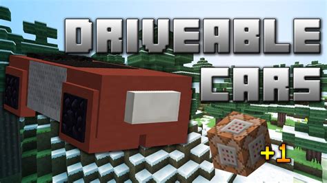 Minecraft Drivable Cars In Vanilla 18 With One Command Block Youtube