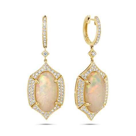 Dilamani Jewelry Opal Diamond Earring