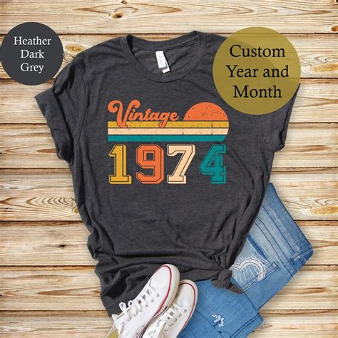 Vintage 1974 Shirt 50th Birthday Idea 50th Birthday T Birthday T For Him 50th Birthday