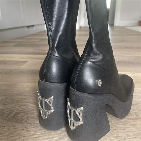 Naked Wolfe Impact Black Boots Really Good Depop