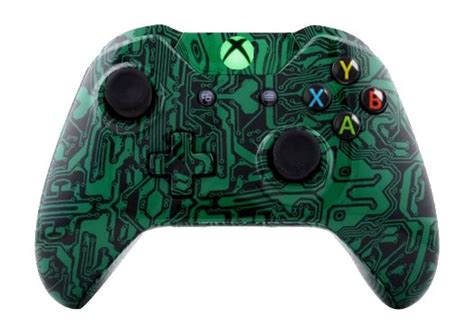 GREEN MATRIX HYDRO DIPPED XBOX ONE DUAL PADDLE WIRELESS CONTROLLER