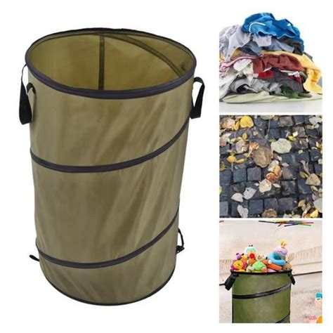 YOSOO Poubelle pliable 113L Camping Bins Portable Grande Capacité