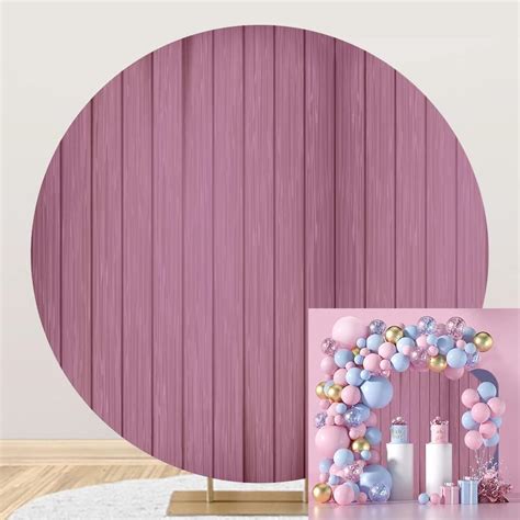 Amazon OERJU 7 5x7 5ft Purple Wood Round Backdrop Rustic Retro