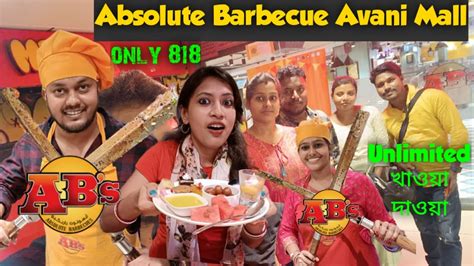 Absolute Barbecues Avani Mall Howrah 100 Items Buffet Food Vlog