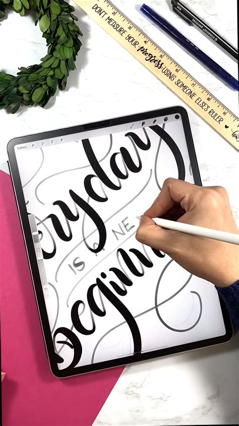 How To Do Calligraphy With Apple Pencil Calligraphy And Art