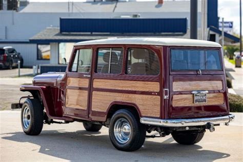 1962 Willys Jeep Wagon 7408 Miles Burgundy Wagon V8 5 7L 700R4 For Sale