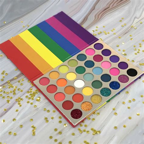 Paleta de sombras de ojos de arcoíris 5 piezas Etiqueta Privada