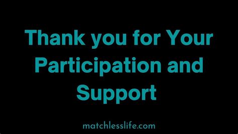 Messages And Quotes To Say Thank You For Your Participation And