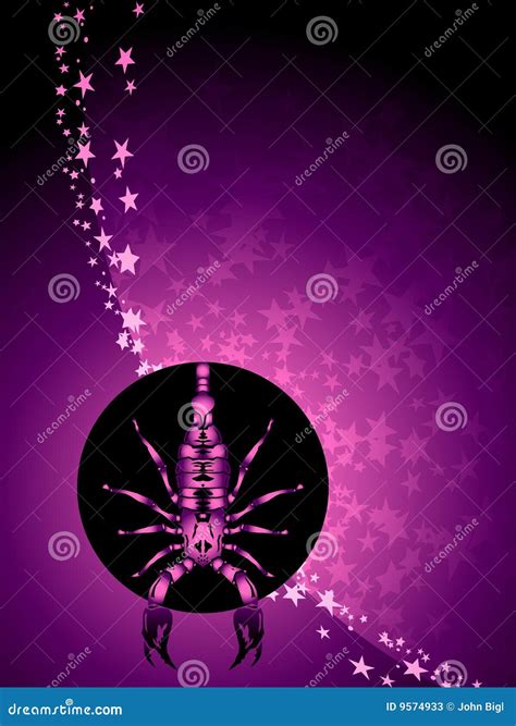 Scorpio Zodiac Background Stock Vector Illustration Of Stars 9574933