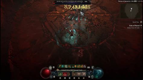 Diablo 4 Uber Lilith Kill In 1 Mins Ft Necro Bone Spear YouTube