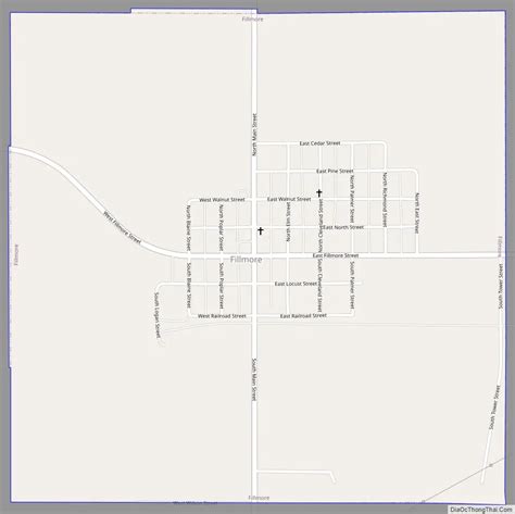 Map of Fillmore village, Illinois - Thong Thai Real