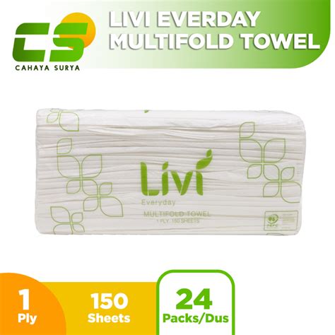 Jual Tisu Tissue LIVI Evo Smart Multifold Towel 150s 1ply