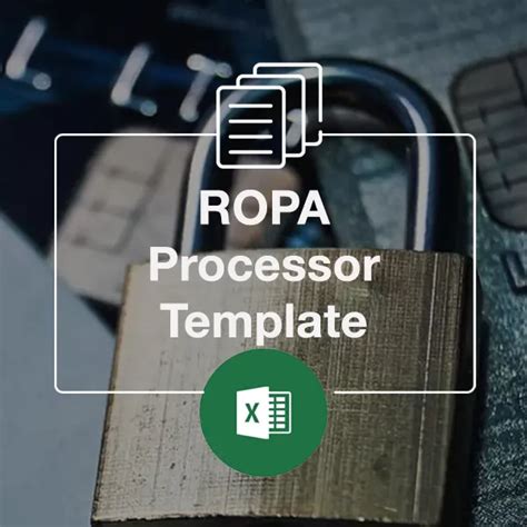 Record Of Processing Activities Processor Template Kit Dpo Solutions