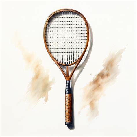 Premium Photo Watercolor Badminton Rackets Clipart Illustration