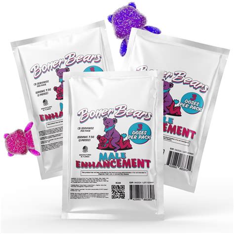 Boner Bears Male Enhancement Gummies 3 Packs 18 Boner Bears