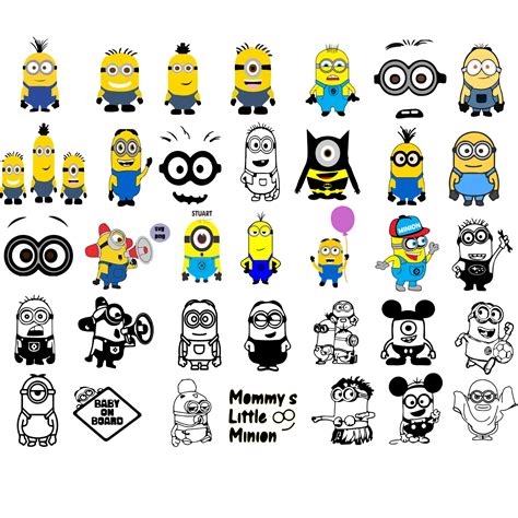 Minions Svg Minions Png Files Layered Svg Minions Files Cartoon Svg