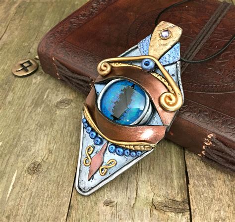 Blaues B Ses Auge Talisman Schutz Anh Nger Fantasy Amulett Etsy De