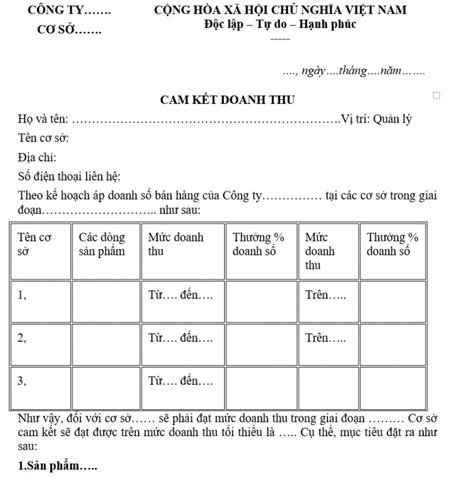 Chia Sẻ Những Bản Mẫu Cho Bạn Các Mẫu Bản Cam Kết Đã được Sử Dụng Và