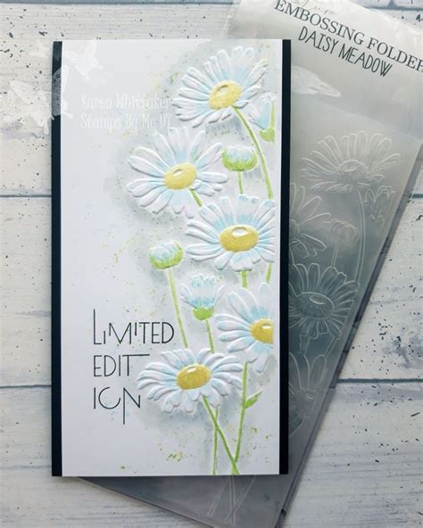 Daisy Meadow Dl Embossing Folder Stampsbyme Card Emboss Folder