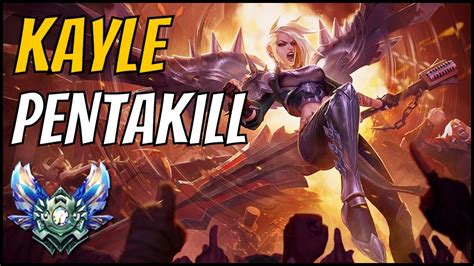 KAYLE PENTAKILL vs TEEMO TOP NUEVA SKIN KAYLE GUIA S7 en ESPAÑOL