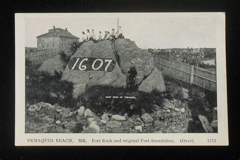 S S View Fort Rock And Original Fort Foundation Pemaquid