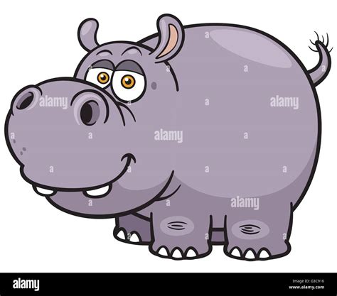 Vector Illustration Of Cartoon Hippos Stock Vector Image And Art Alamy