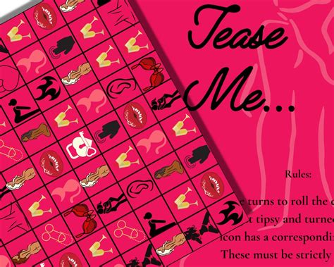 Dirty Dice Couples Foreplay Sex Drinking Game Tease Me Printable