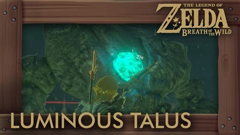 Zelda Breath Of The Wild All Luminous Stone Talus Locations Youtube