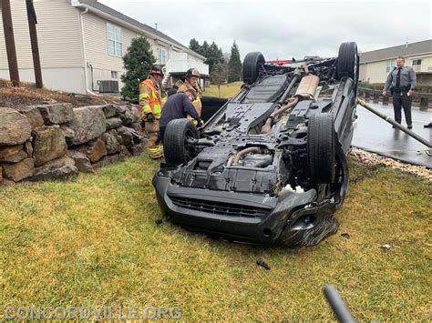 Accident Reported With Entrapment Concordville Fire Protective