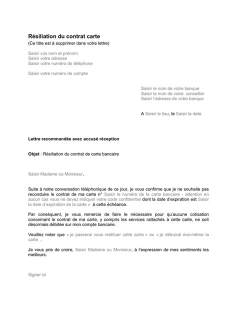 Lettre De R Siliation Du Contrat T L Chargement Gratuit Documents Pdf