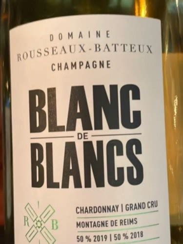 Rousseaux Batteux Blanc De Blancs Champagne Grand Cru Vivino United