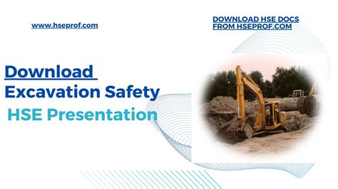 Hse Docs Download Excavation Safety Hse Presentation