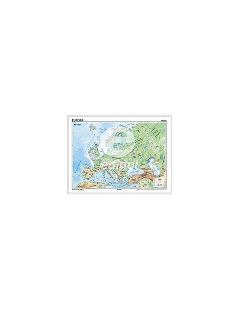 Mapa Edigol Escritorio 50x35 Cm Fisicopolitico Europa