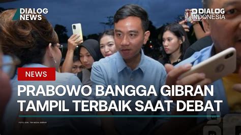 Prabowo Bangga Gibran Tampil Terbaik Saat Debat YouTube