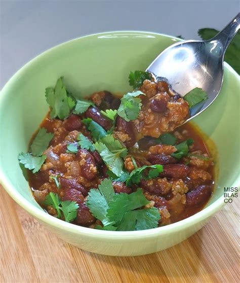 Chili Con Carne Receta Miss Blasco