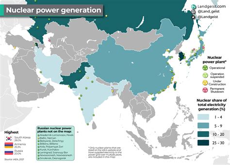 Nuclear Power Plants Map World